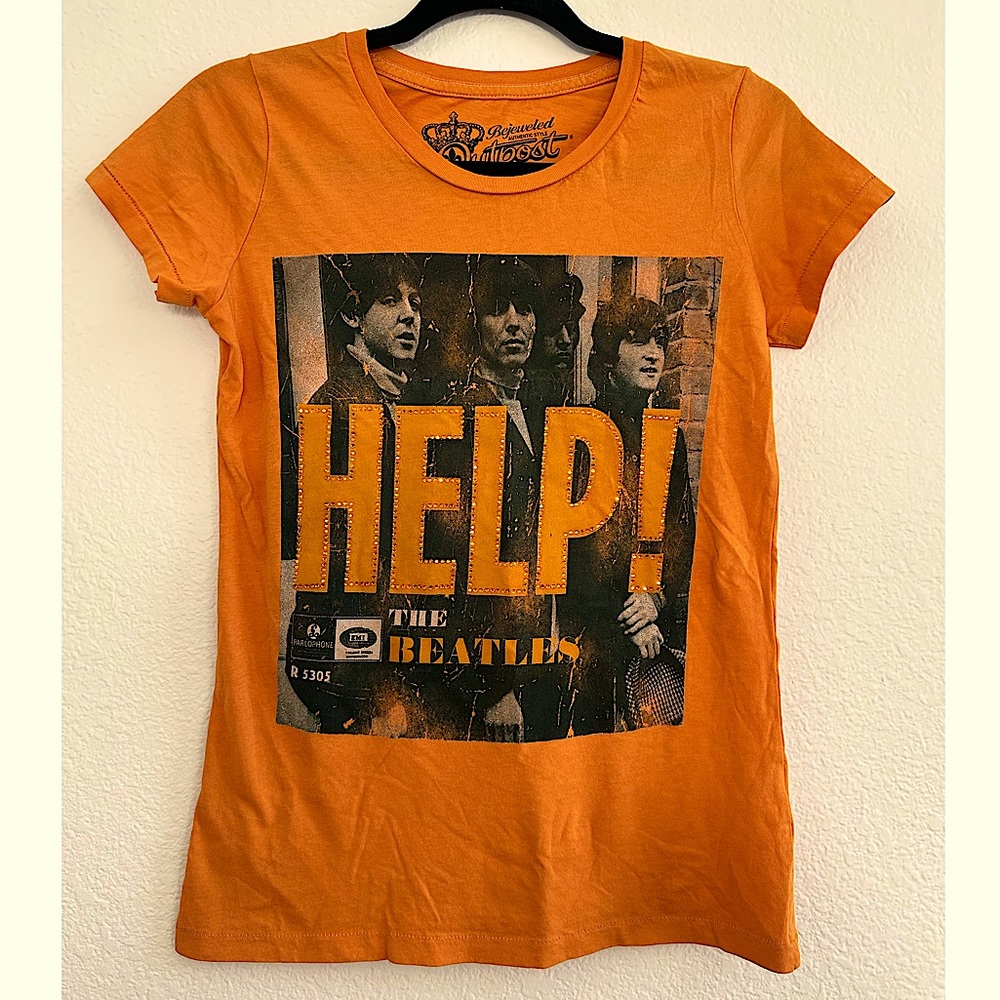 The Beatles Vintage-Inspired, Bejeweled, Women’s Concert T-shirt